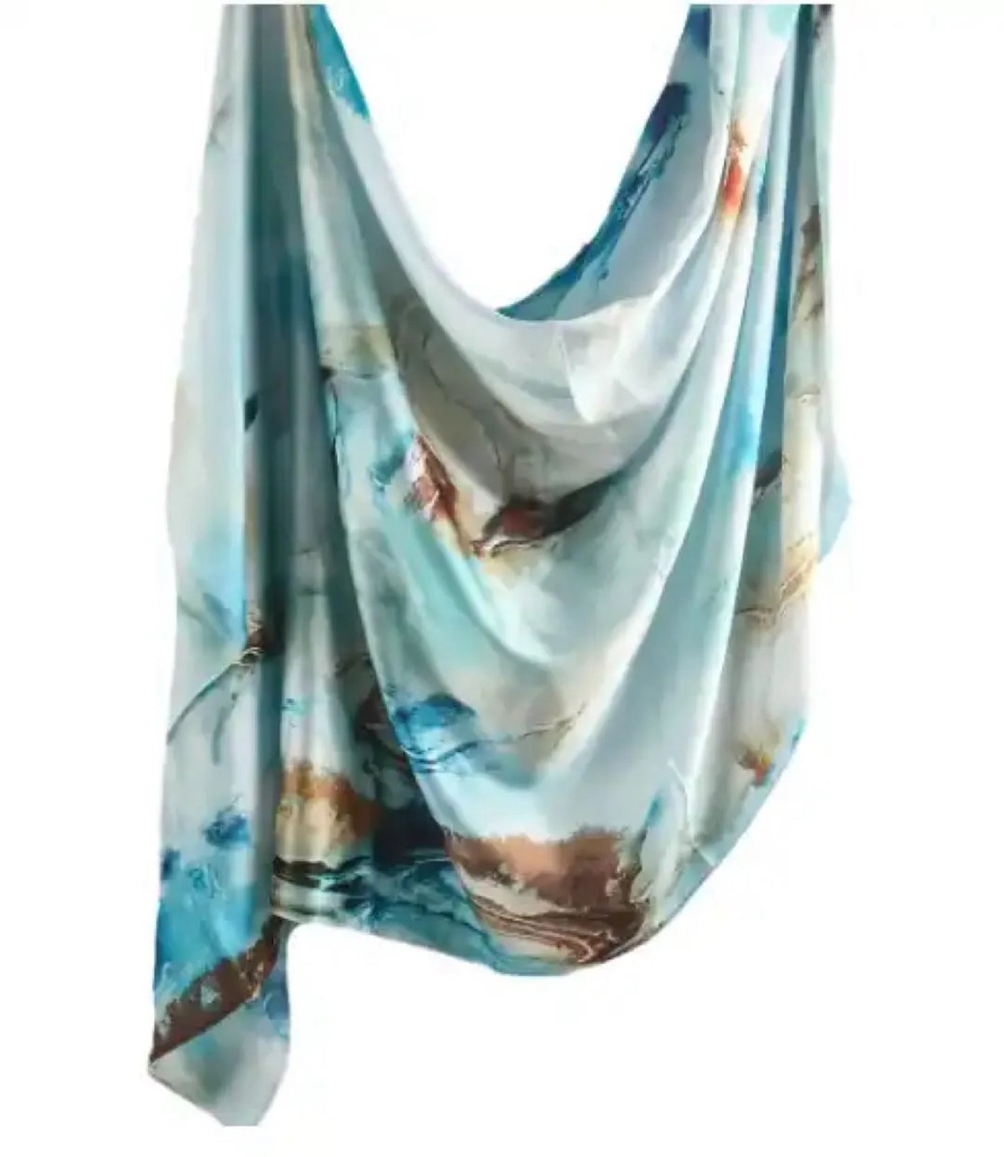 Premium Marble Printed Satin Silk Hijab